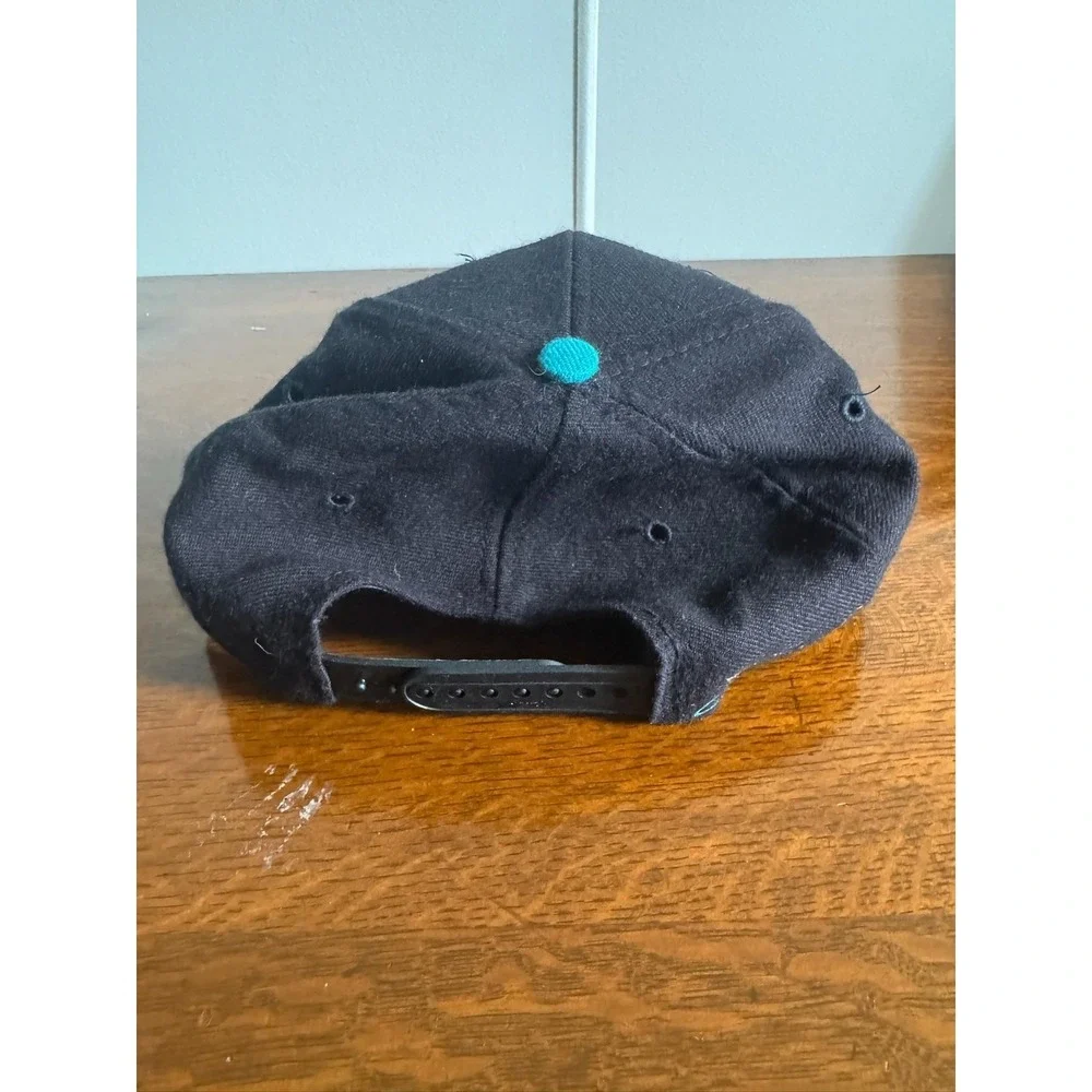 Vintage San Jose Sharks Hat Cap Snap Back Mens One Size Black NHL Hockey AJD 90s